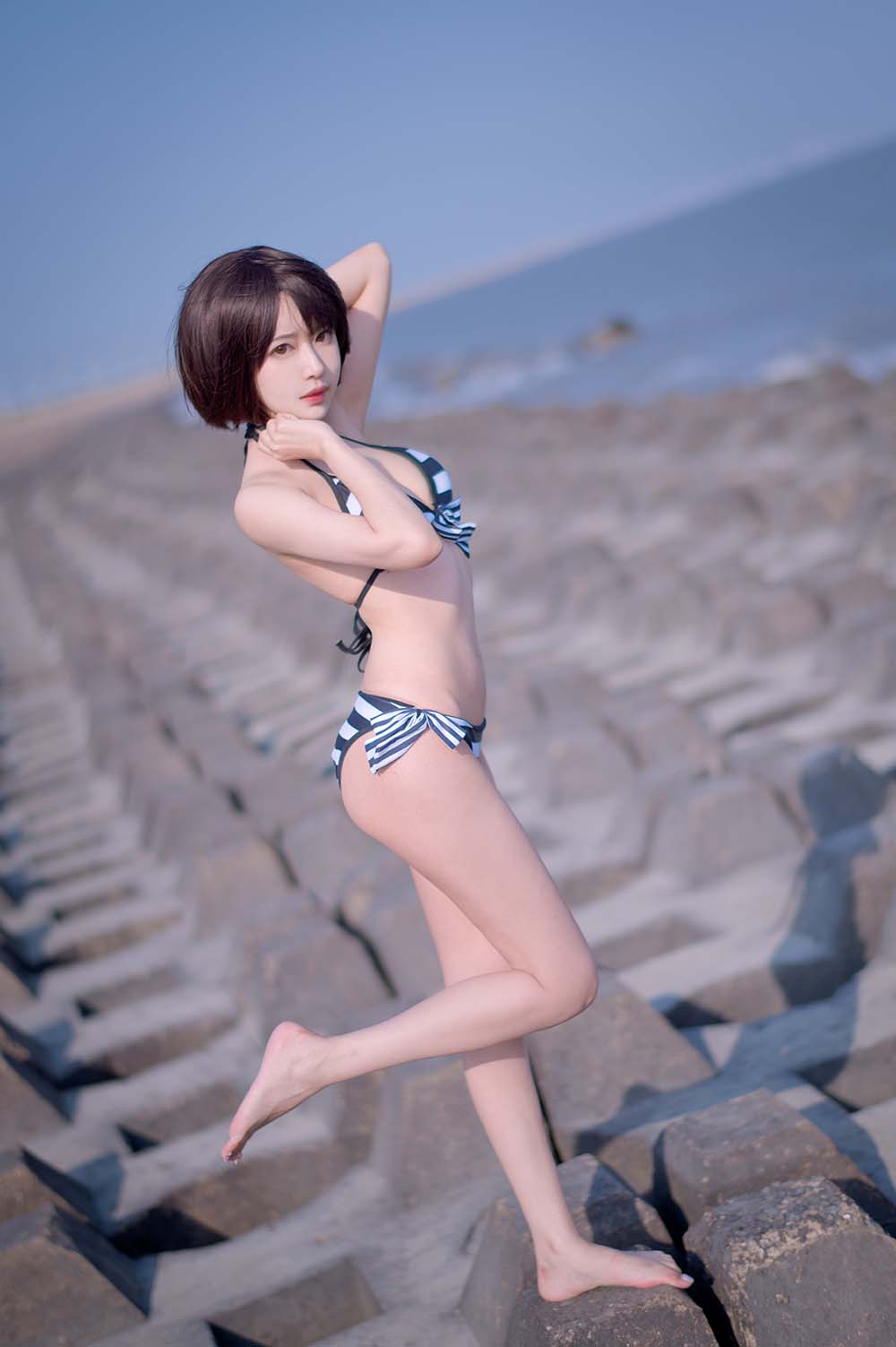 Shika小鹿鹿 – 加藤惠 泳装 Cosplay-第2张