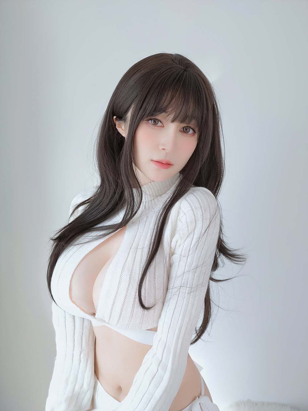 白银 – 白いセーター Cosplay-第2张