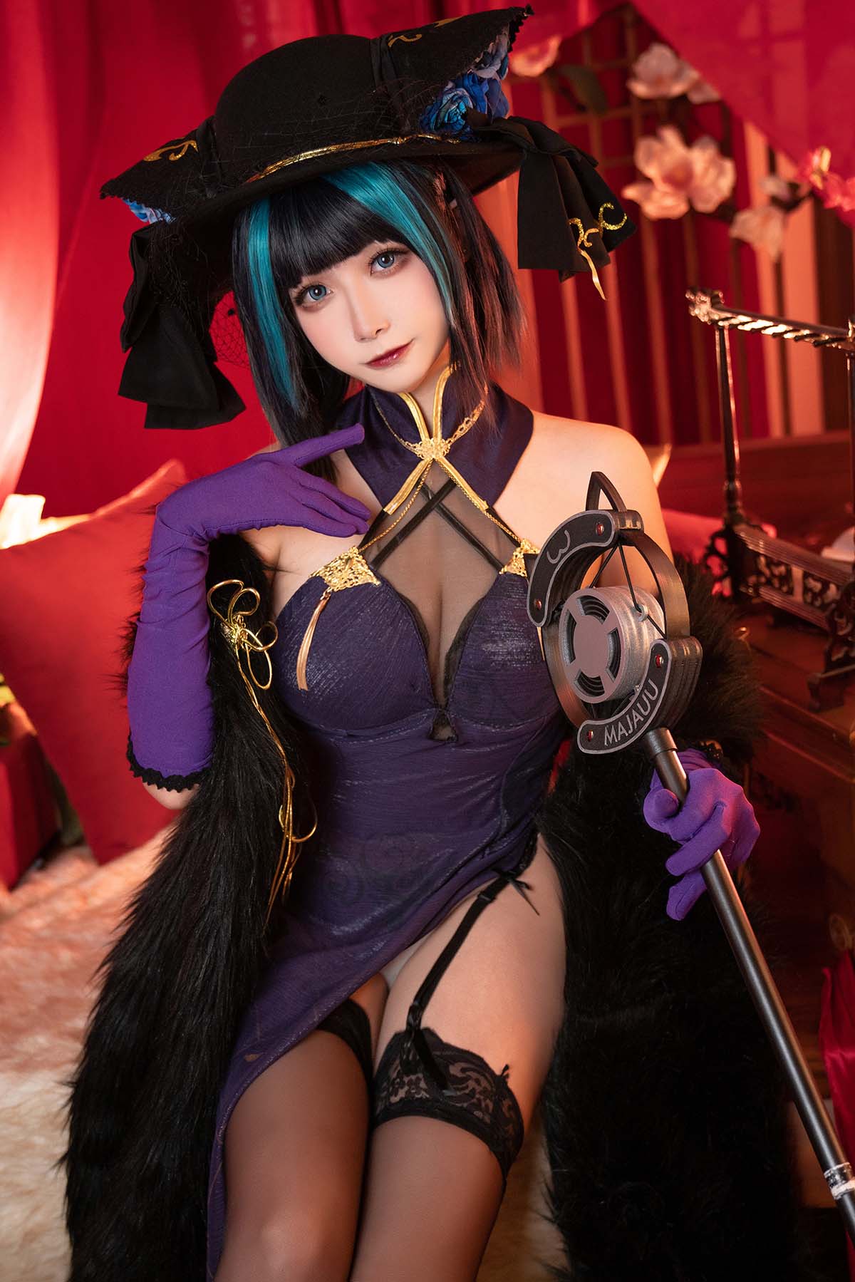 Momoko葵葵 – 碧蓝航线柴郡 音乐绚烂CaitSith Cosplay-第2张