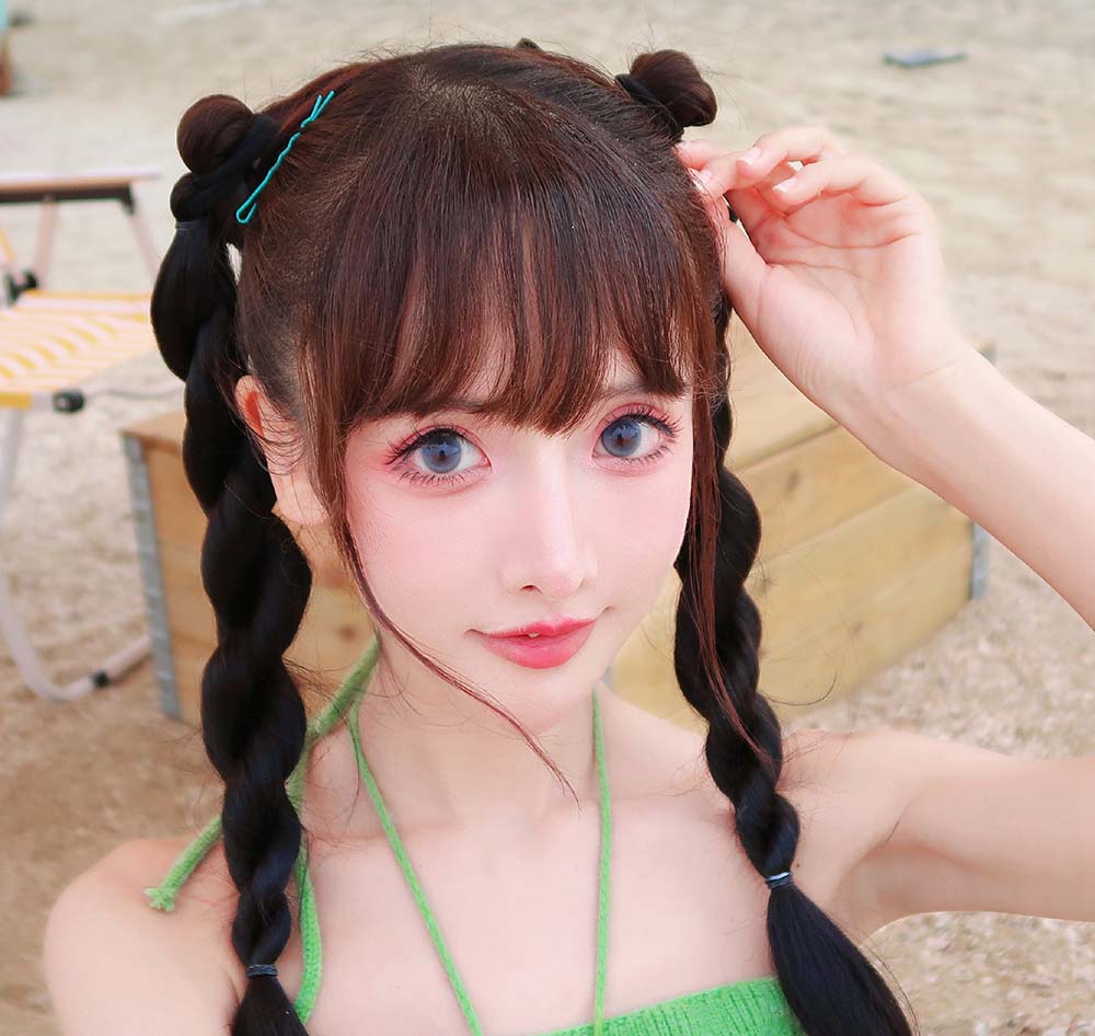 紫氯氯 – 蓝色假期 Cosplay-第2张