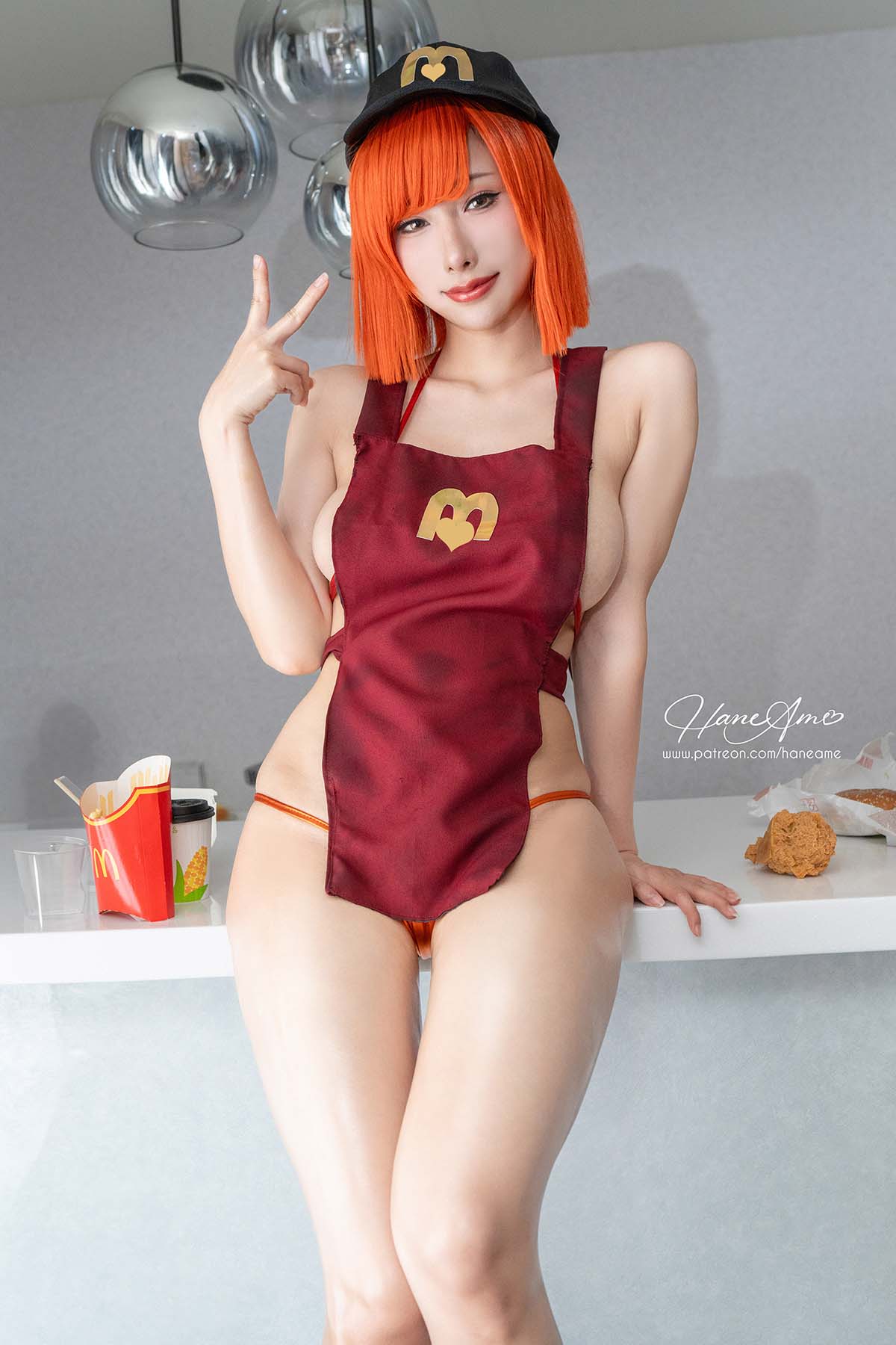 Hane Ame 雨波写真 – McDonald 麥當勞妈咪 Cosplay-第1张
