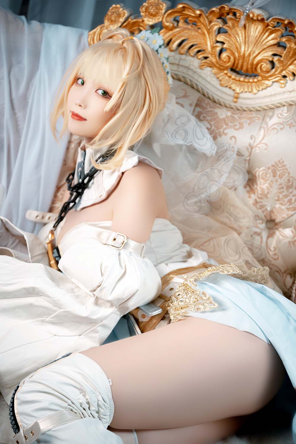 汪知子 – 尼禄花嫁 Cosplay-第1张