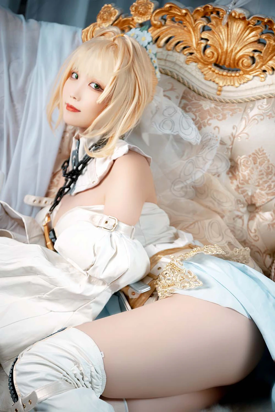 汪知子 – 尼禄花嫁 Cosplay-第1张