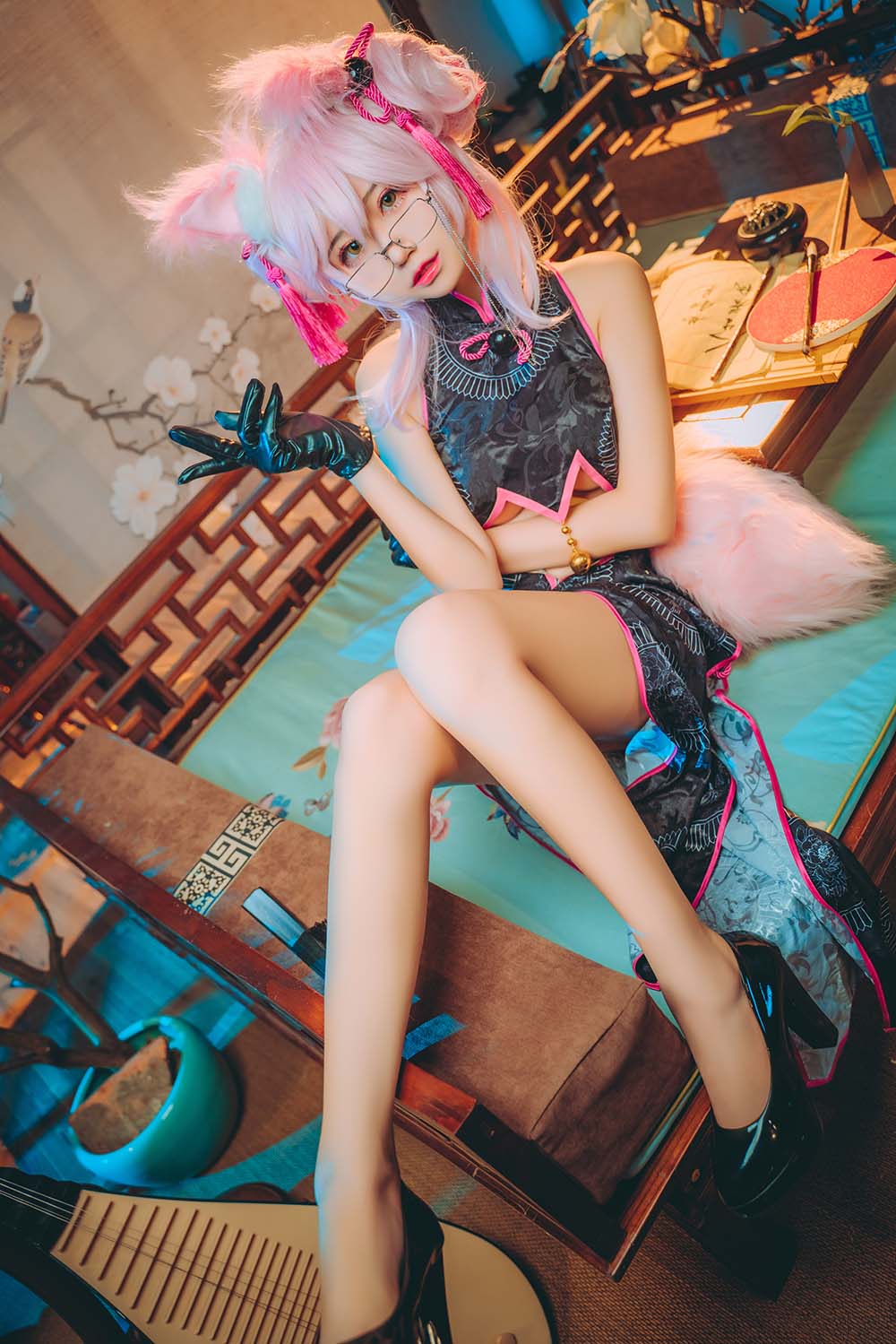 猫君君MaoJun – 杀阶秘书狐 Cosplay-第1张