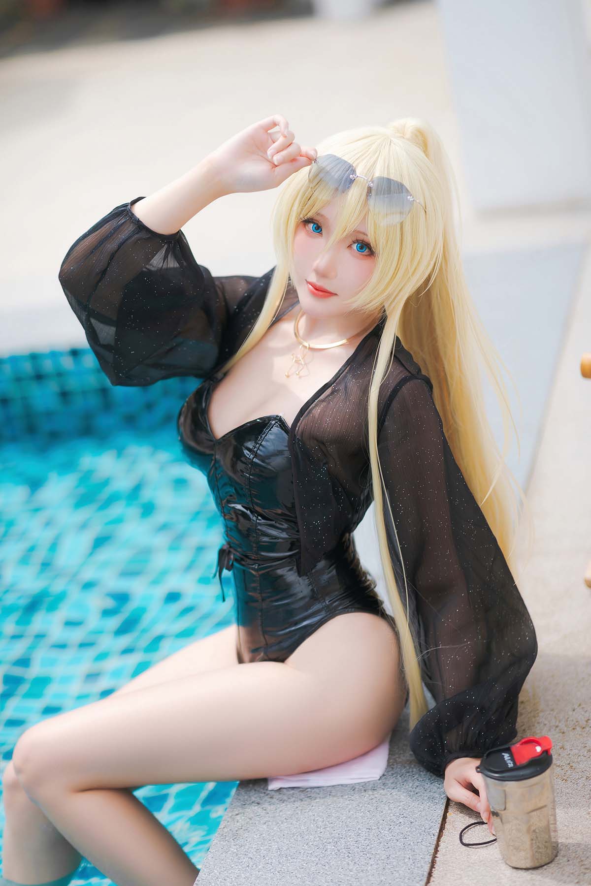 瓜希酱 – 俾斯麦 泳装 Cosplay-第2张