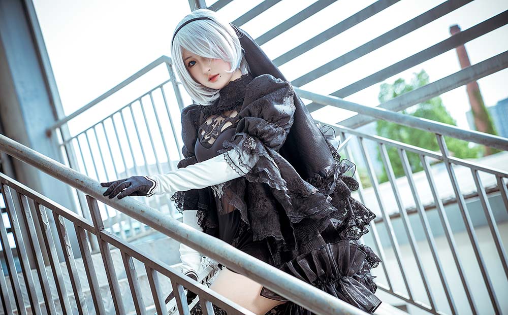 喵喵的喵吖 – 尼尔机械纪元 2B Cosplay-第1张