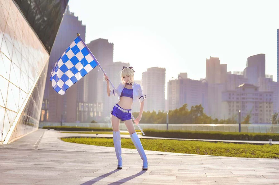 这个泡泡就是逊啦 – 阿尔托莉雅赛车服 Cosplay-第2张