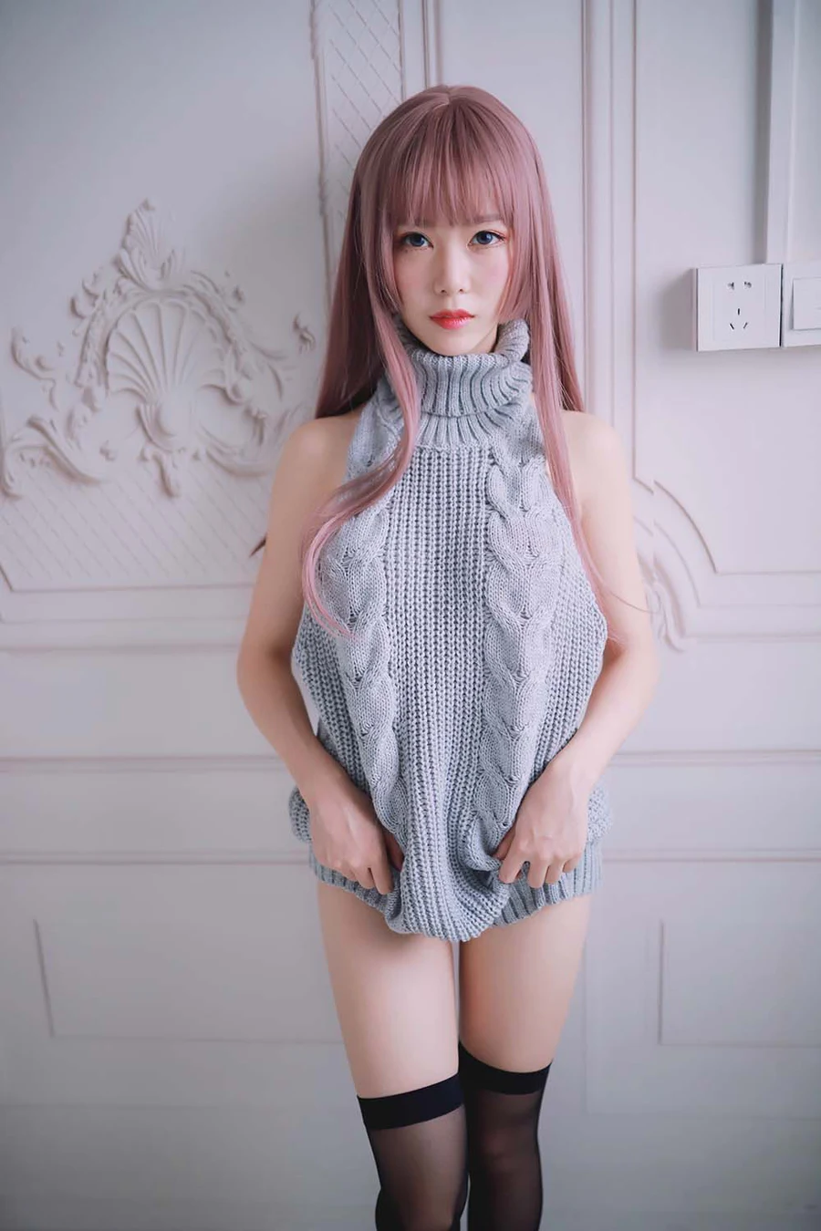 抖娘-利世 – 毛衣 Cosplay-第2张