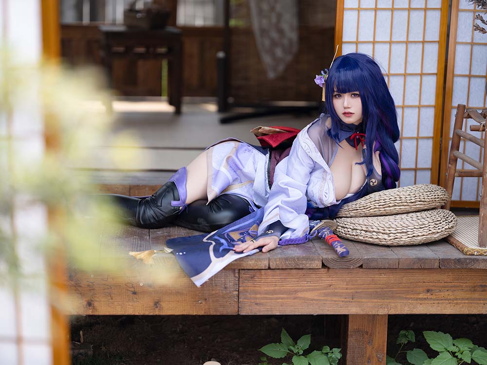 小仓千代w – 原神 雷电将军 Cosplay-第1张