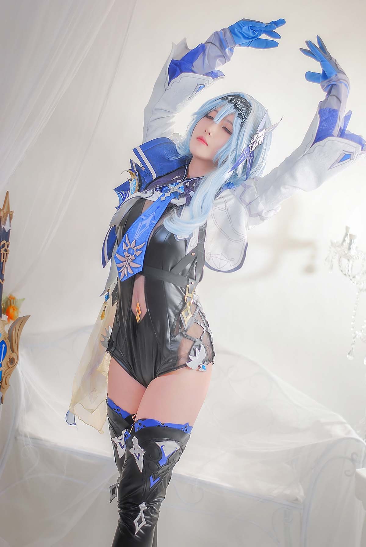 白露很白 – 优菈 Cosplay-第2张