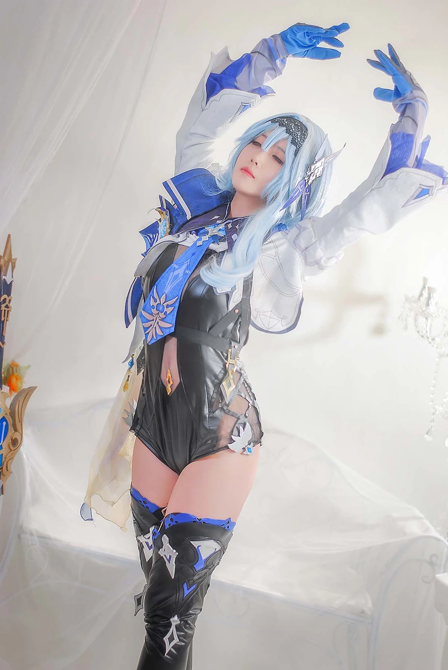 白露很白 – 优菈 Cosplay-第2张