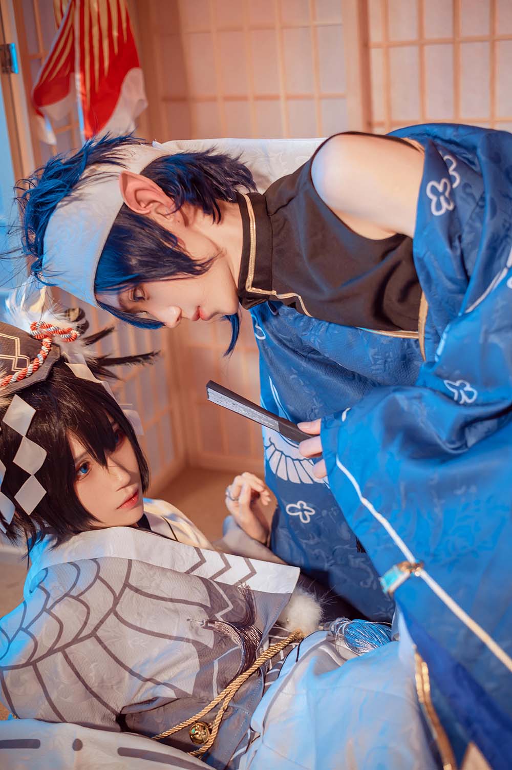 妖君白研 – 凹凸世界雷狮和风雷卡 Cosplay-第1张