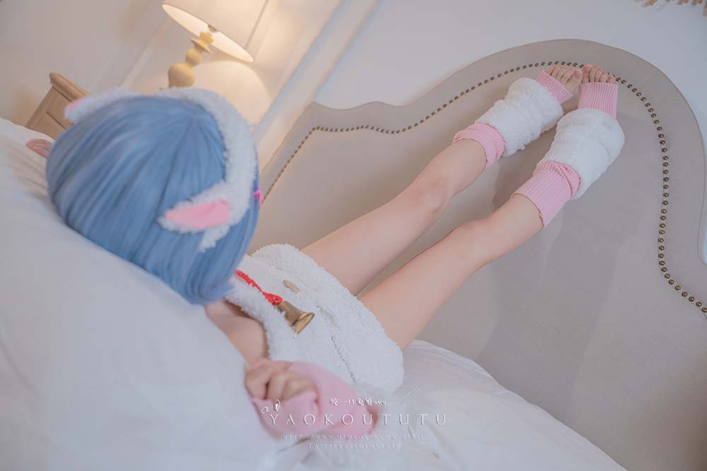 咬一口兔娘 – T3特典 蕾姆咩咩 Cosplay-第2张