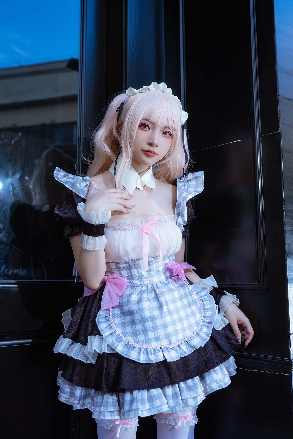 二佐Nisa – 海梦 女仆 Cosplay-第1张