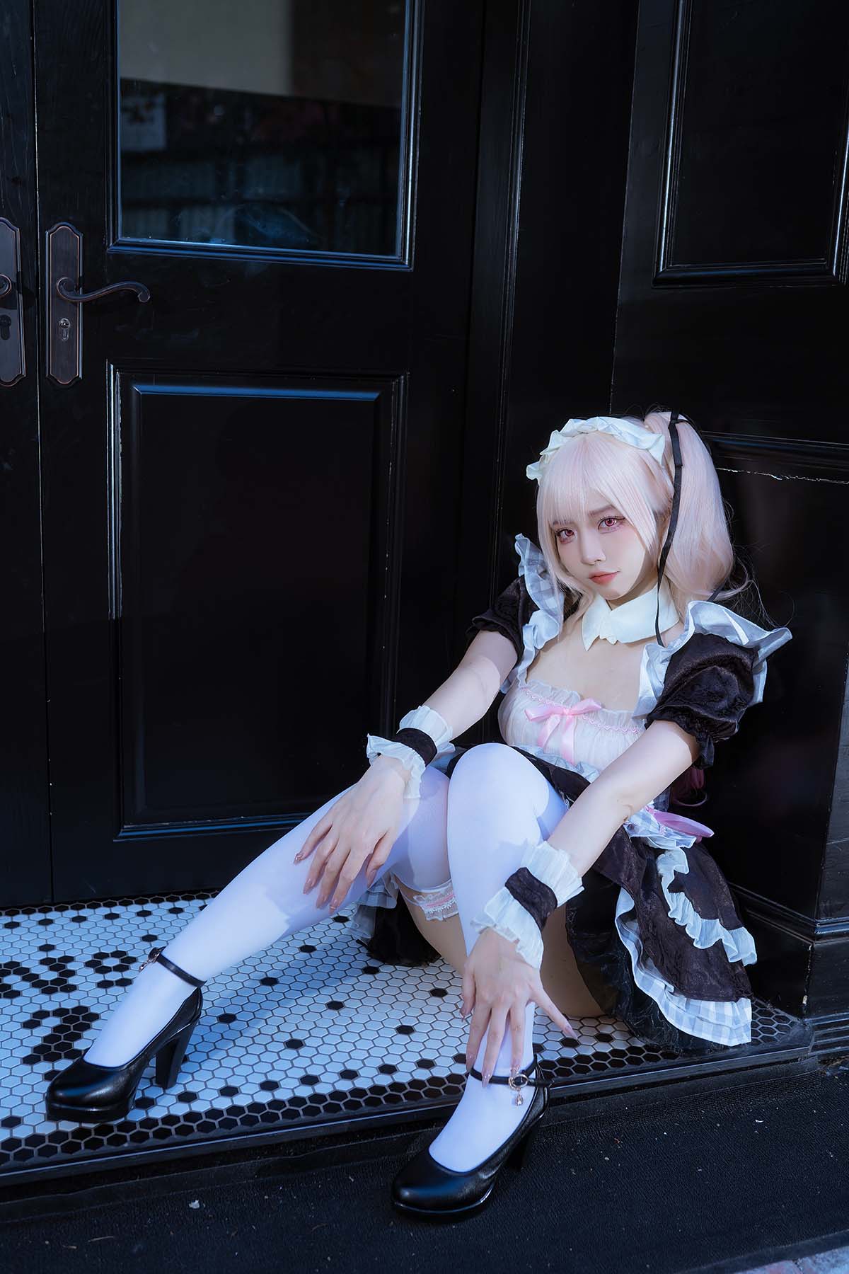 二佐Nisa – 海梦 女仆 Cosplay-第2张