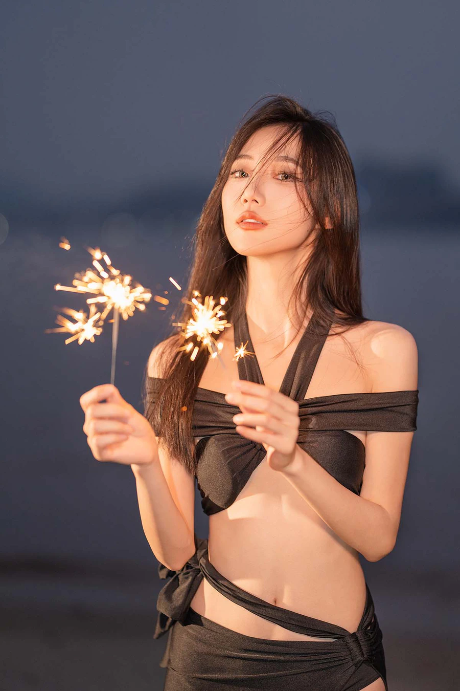 [YITUYU艺图语]2025.01.06 夜幕下的海边少女 o1ne万 YITUYU艺图语-第2张
