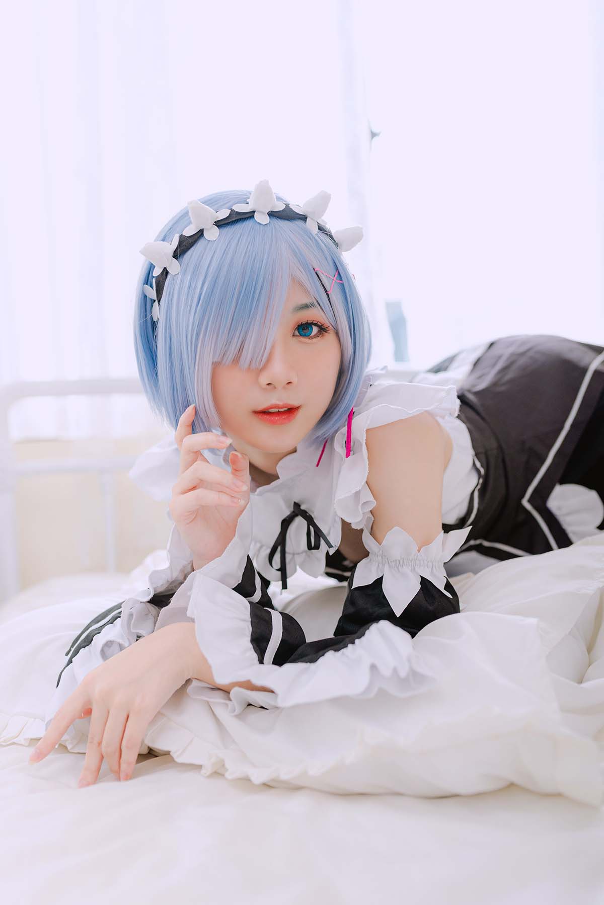 PoppaChan – Rem maid-Re-Zero Cosplay-第1张