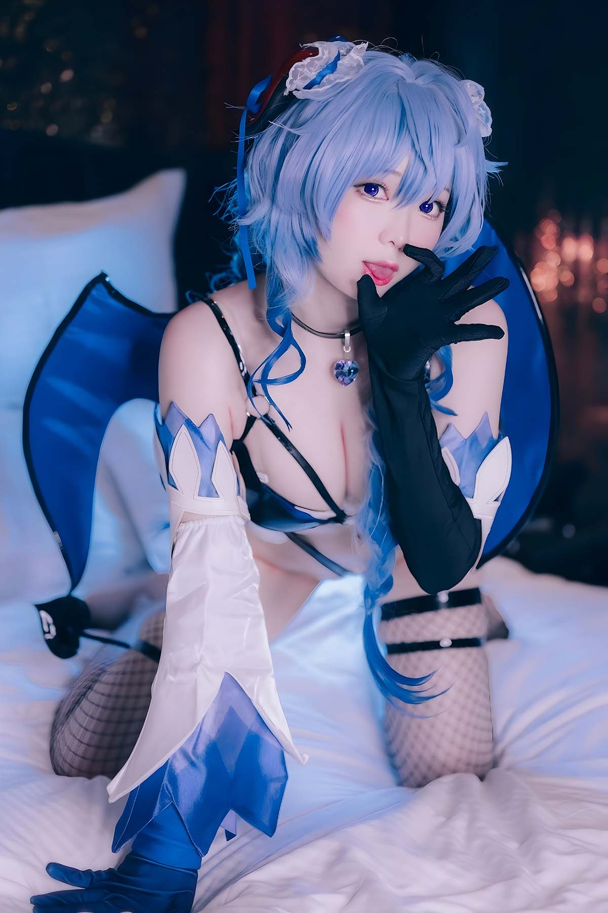 霜月shimo – Ganyu Succubus Cosplay-第1张