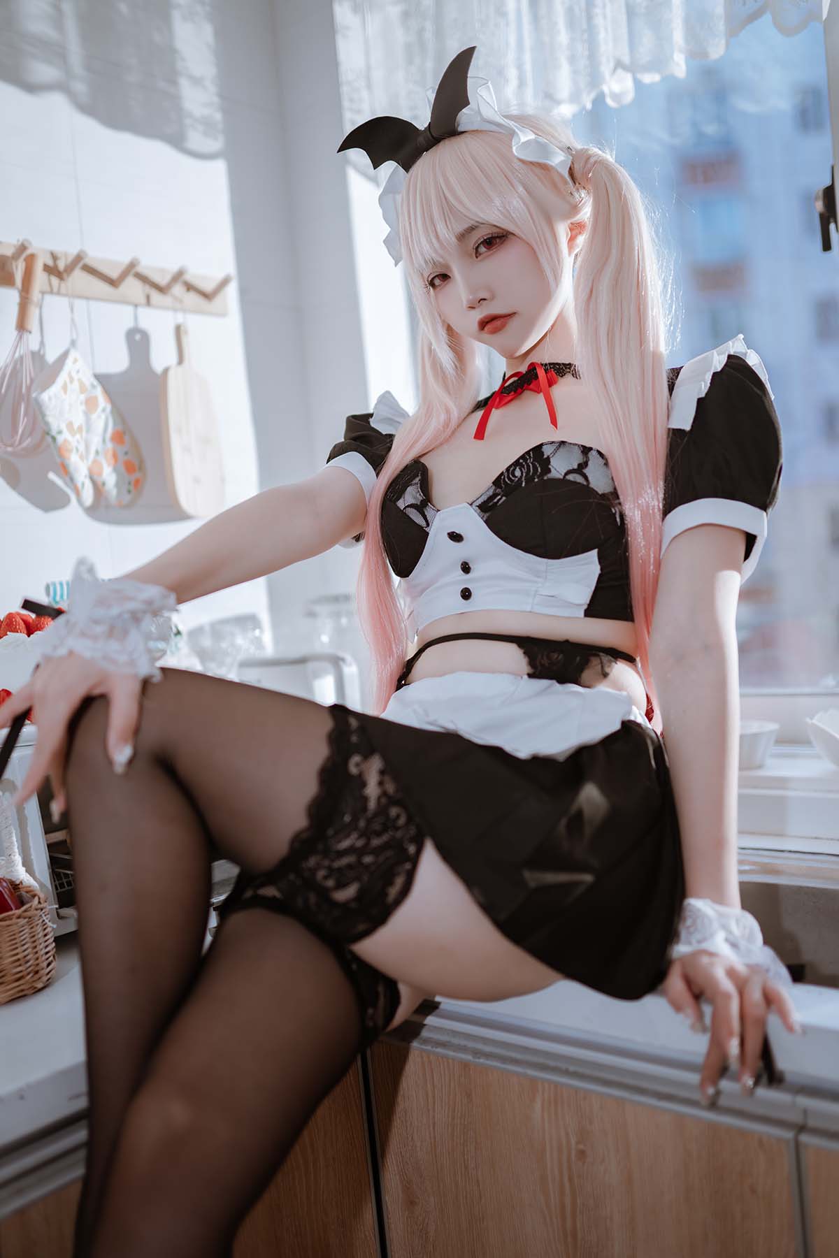二佐Nisa – 海梦 小女仆 Cosplay-第1张