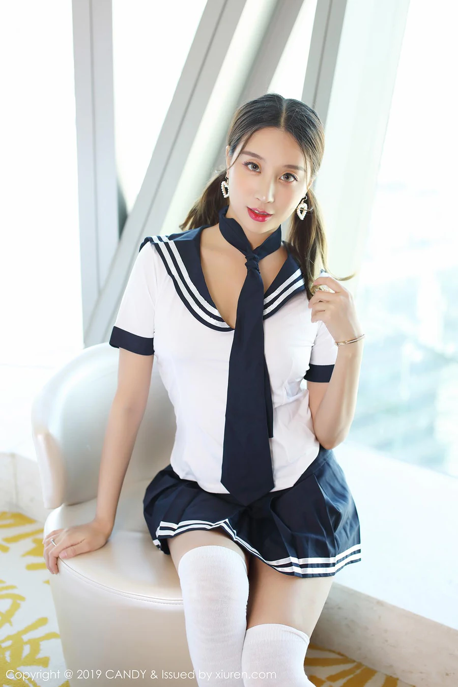 [CANDY网红馆]CD20190712VOL0073 2019.07.12 VOL.073 清纯学生与丁字裤 筱慧 Candy糖果画报-第1张