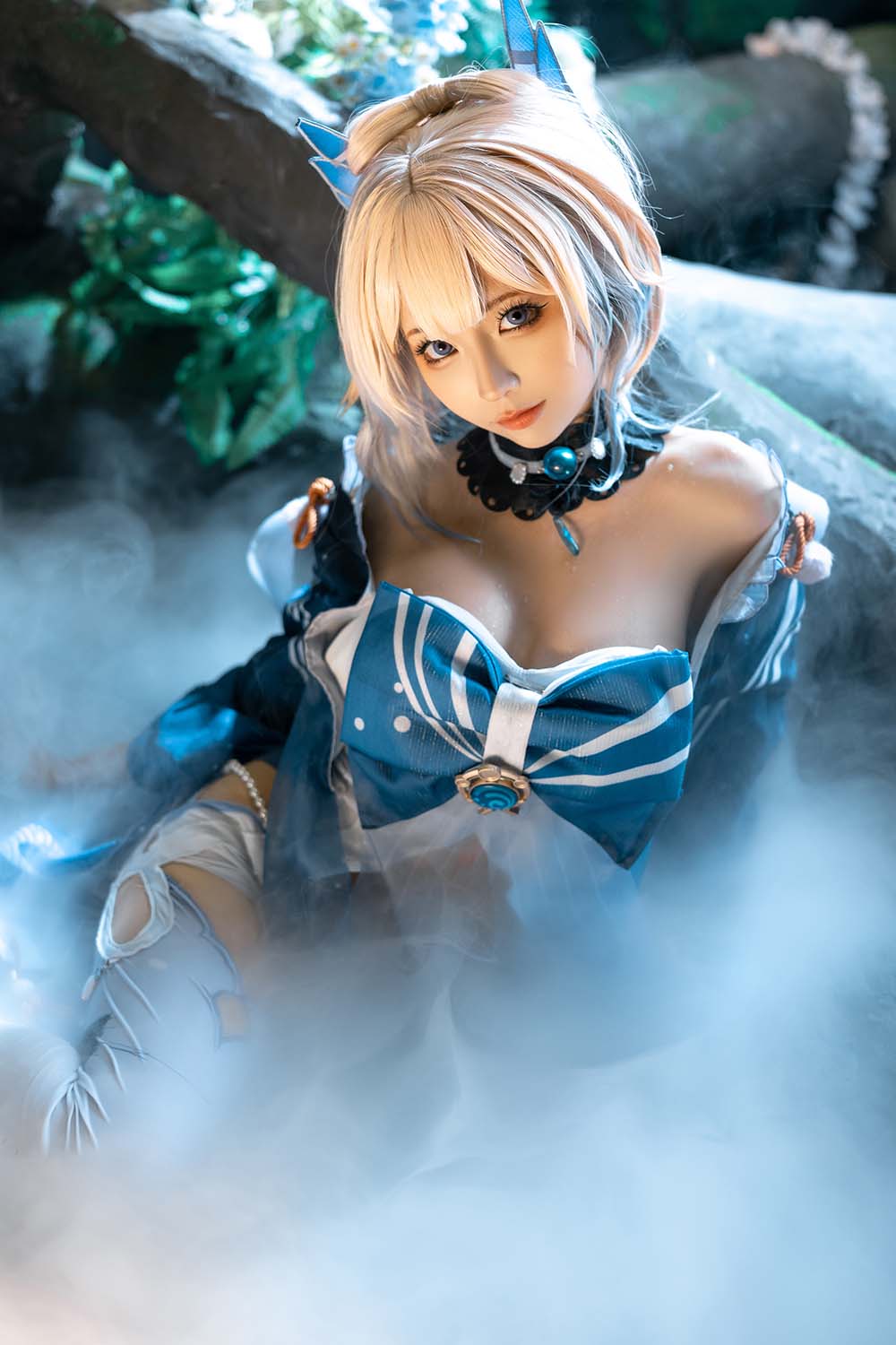 蠢沫沫 – 原神 心海 Cosplay-第1张
