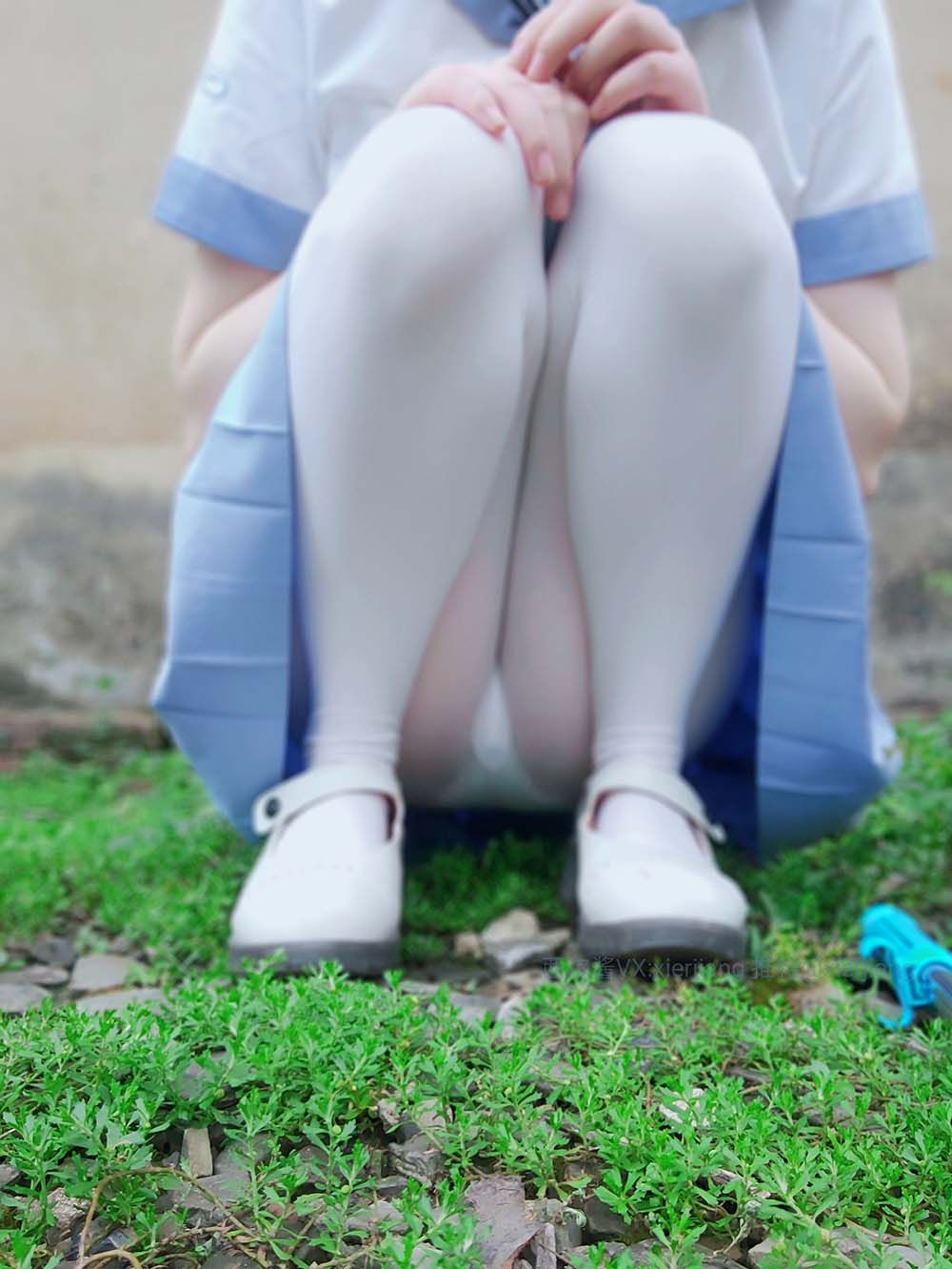 西尔酱 – 青草水手服 Cosplay-第1张