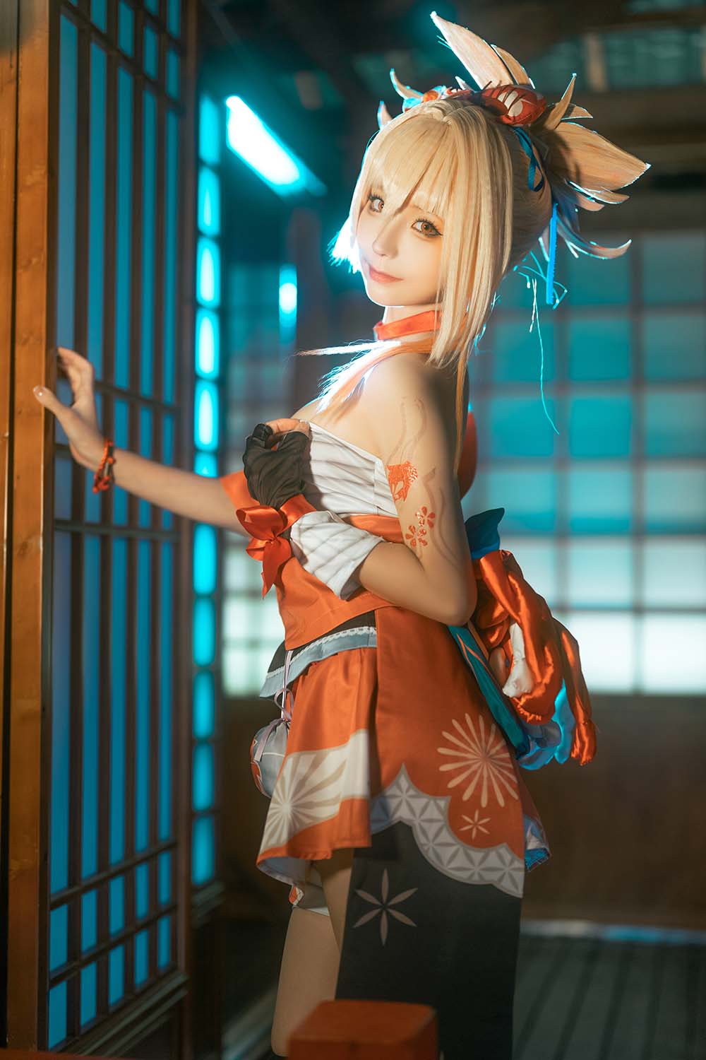 蠢沫沫 – 原神 宵宫 Cosplay-第1张