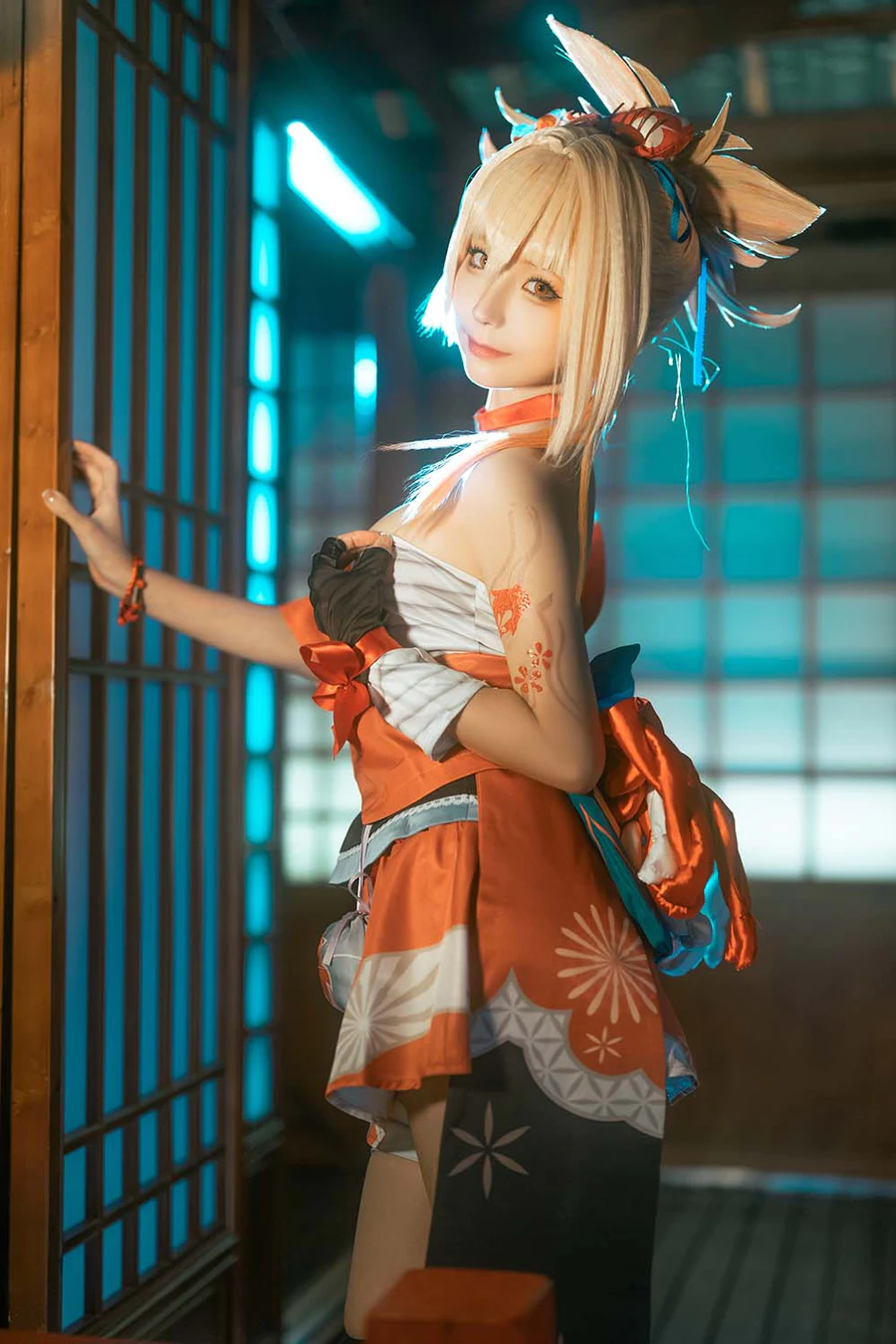 蠢沫沫 – 原神 宵宫 Cosplay-第1张