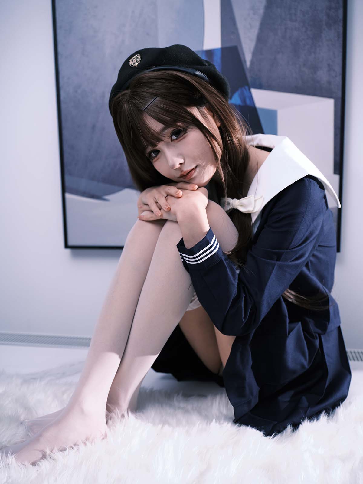 [YITUYU艺图语]2025.02.02 女水手的假日 深蓝白丝版 孟程程 YITUYU艺图语-第2张