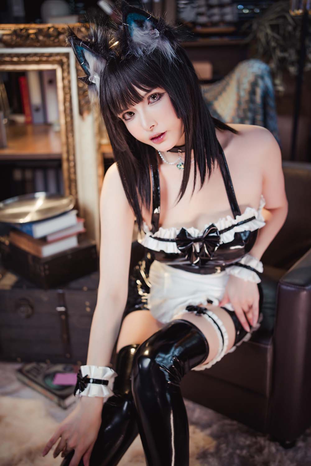 秋和柯基(夏小秋秋秋) – 猫女仆 Cosplay-第1张