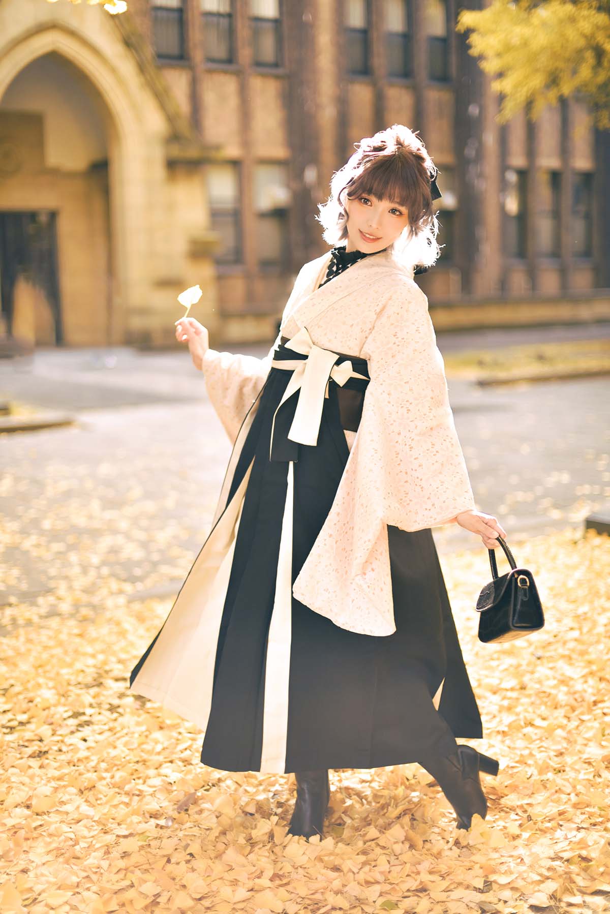 Ely_eee(ElyEE子) – Ginkgo Hakama Cosplay-第1张