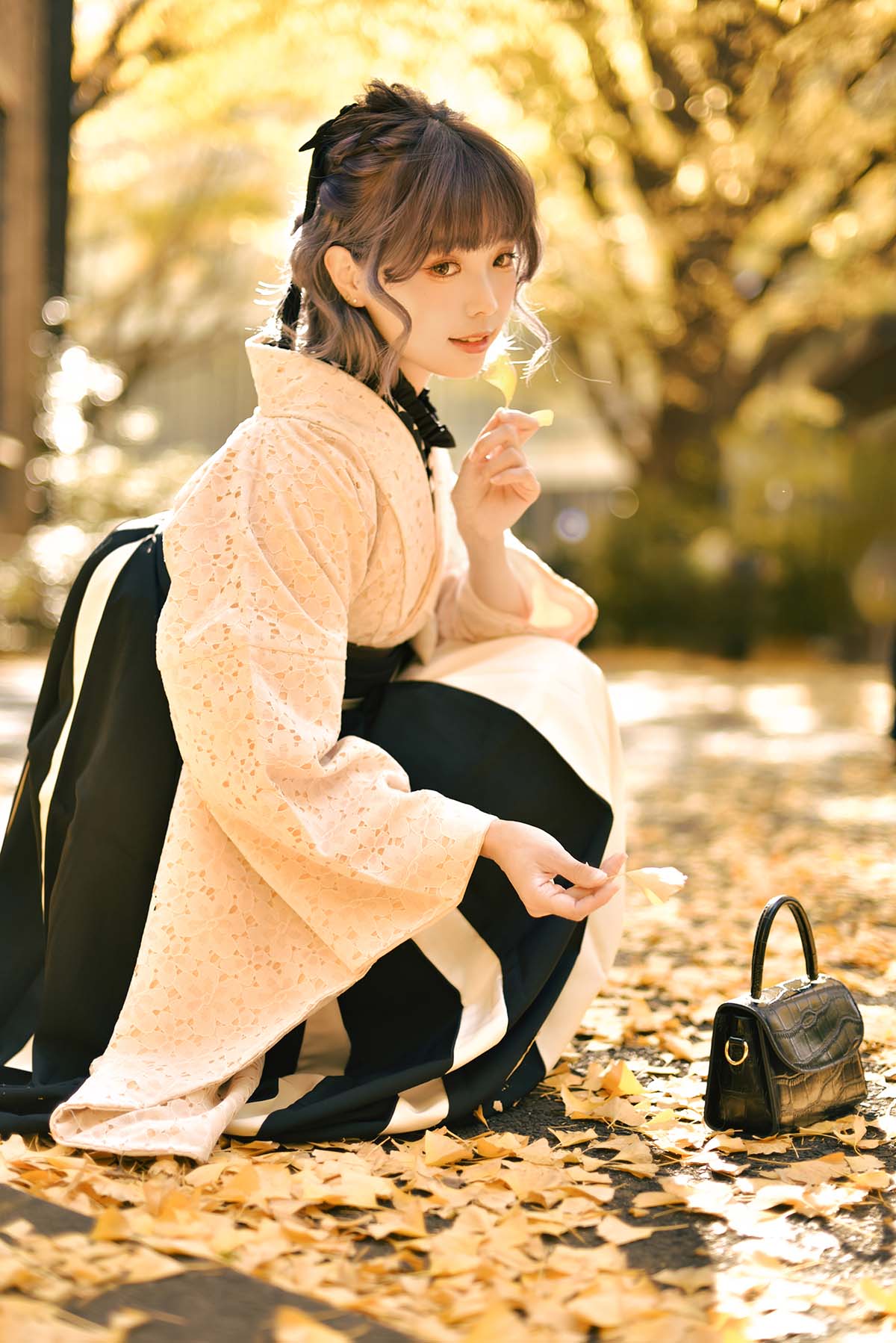 Ely_eee(ElyEE子) – Ginkgo Hakama Cosplay-第2张