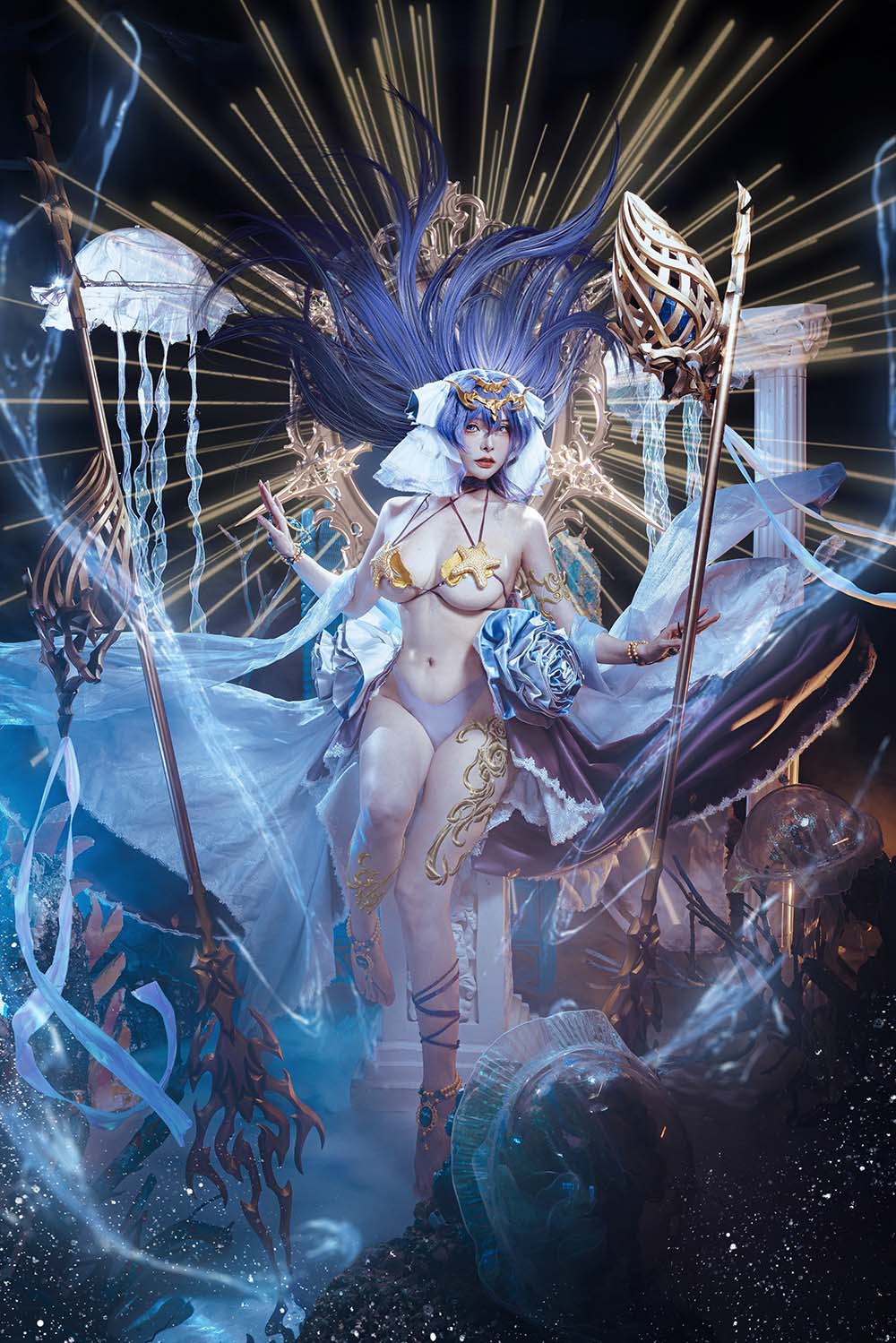 秋和柯基(夏小秋秋秋) – 女神乐园 波塞冬 Cosplay-第1张