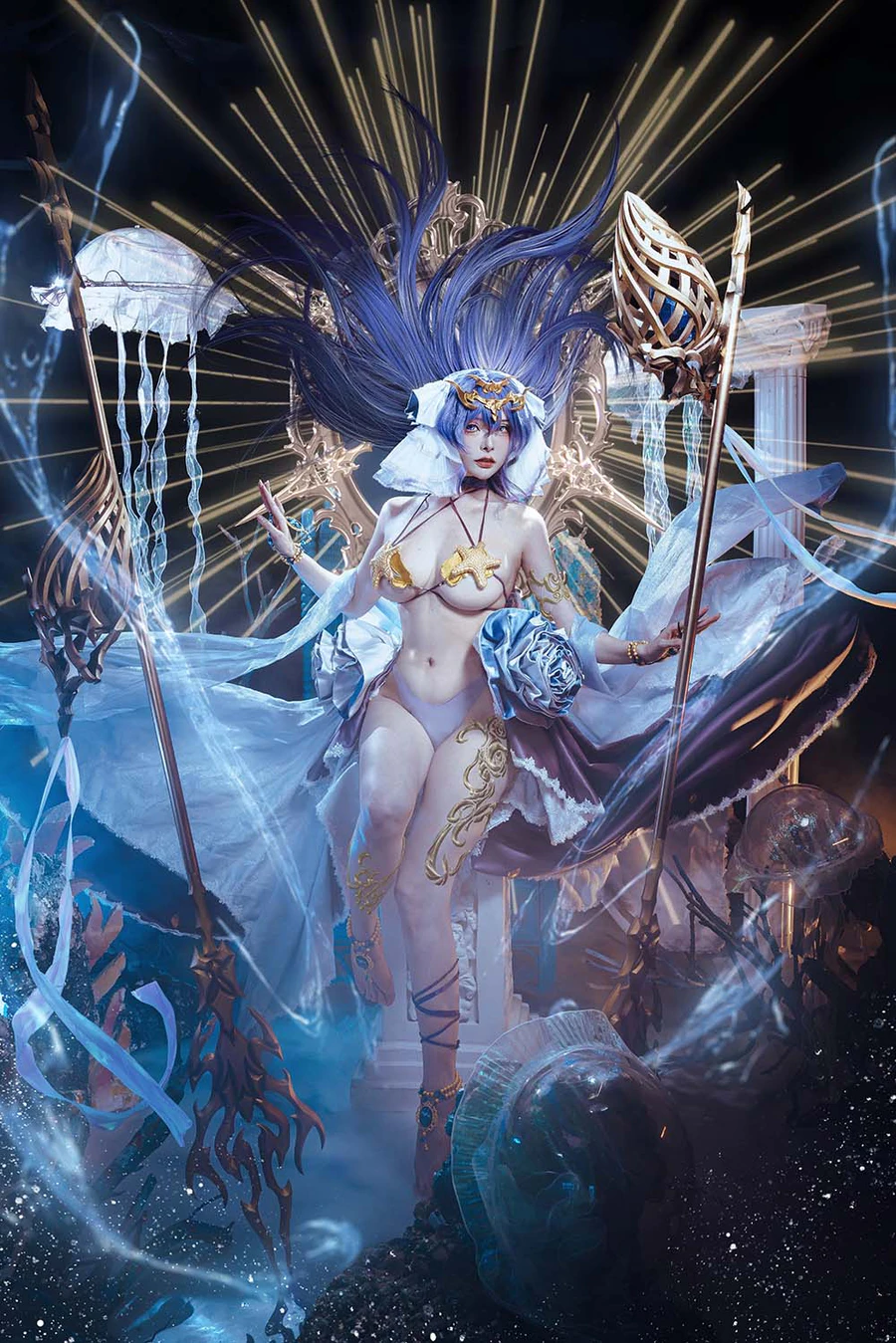 秋和柯基(夏小秋秋秋) – 女神乐园 波塞冬 Cosplay-第1张