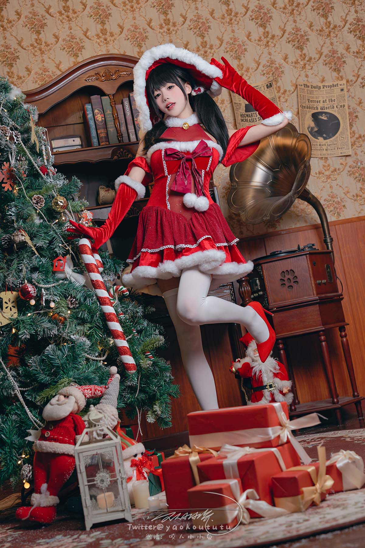 咬一口兔娘 – 魔女圣诞夜 Cosplay-第1张