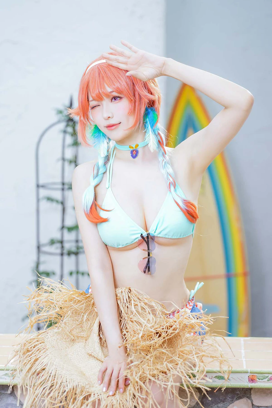Ely_eee(ElyEE子) – Summer Kiara Cosplay-第1张