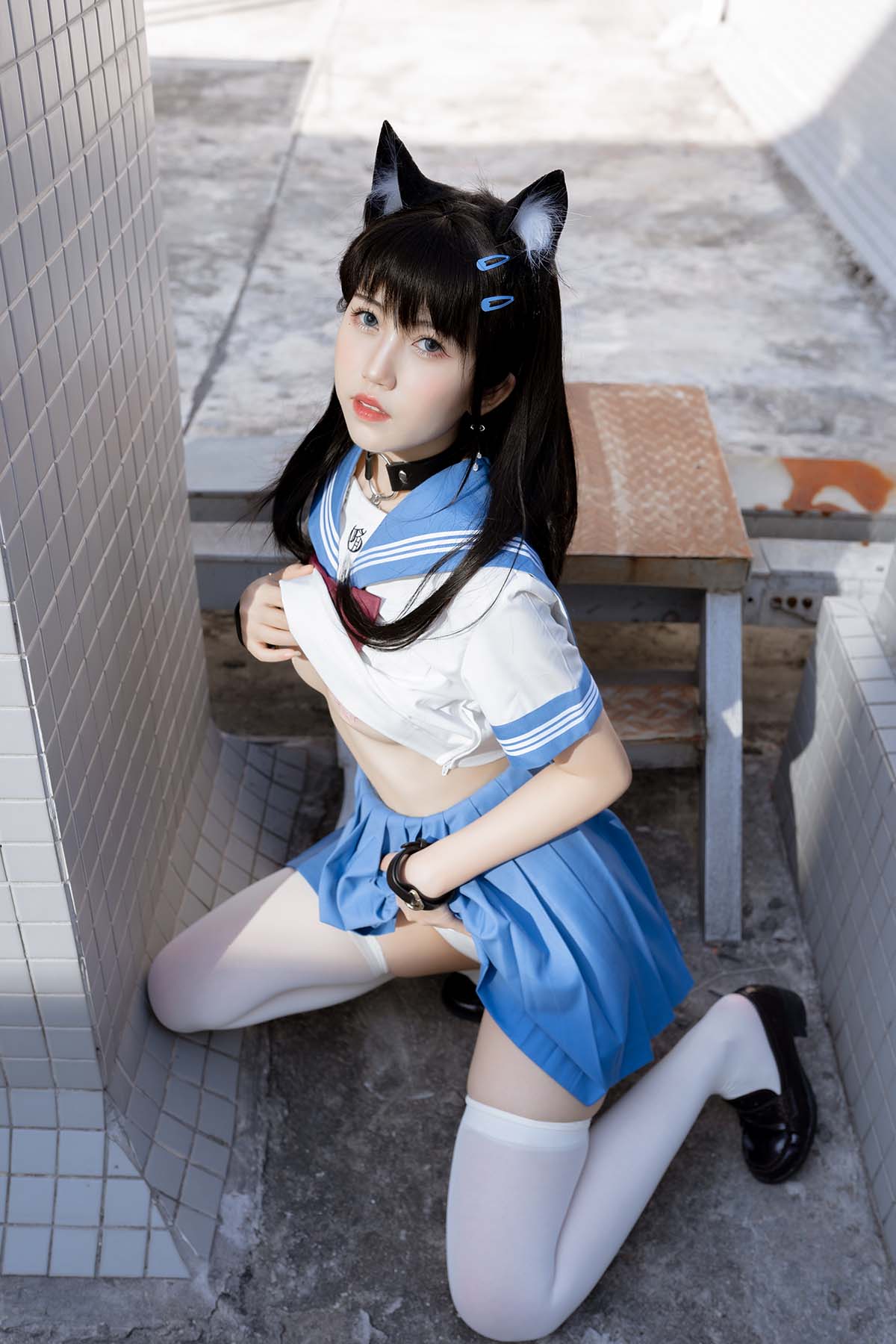 不呆猫 – 天台小m猫 Cosplay-第1张