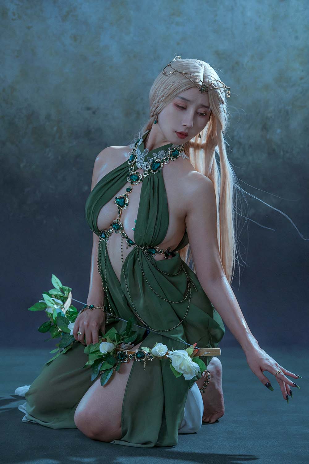 云溪溪 – 奶桃 孔雀石 Cosplay-第1张