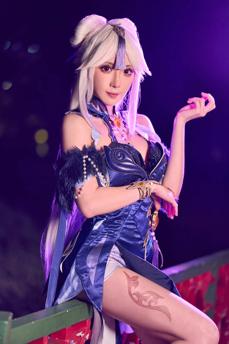 Kiyo – Ningguang Orchid Evening Gown Cosplay-第1张