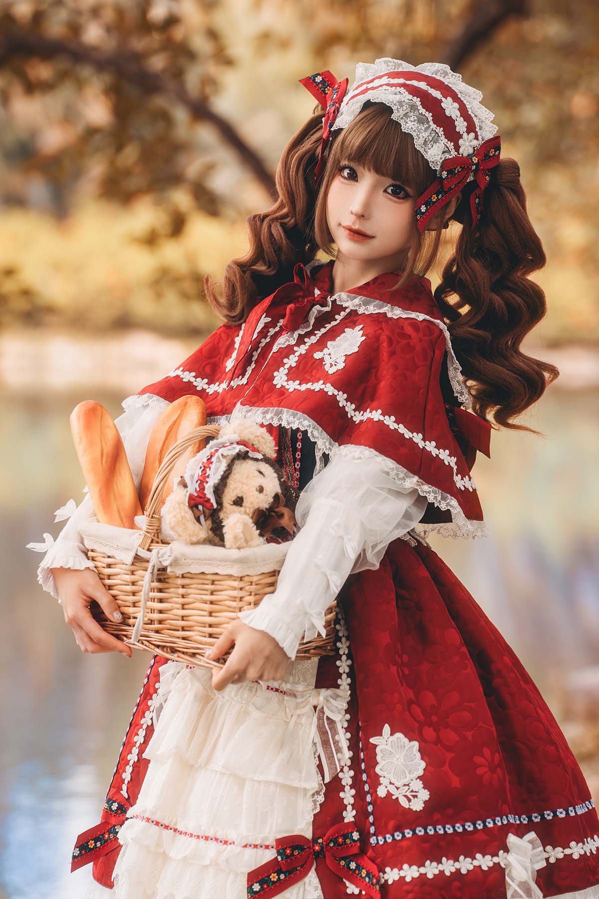 蠢沫沫 – 小红帽 Cosplay-第1张
