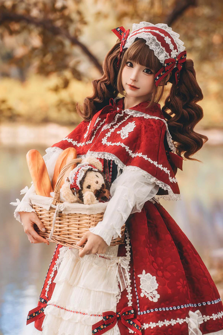 蠢沫沫 – 小红帽 Cosplay-第1张