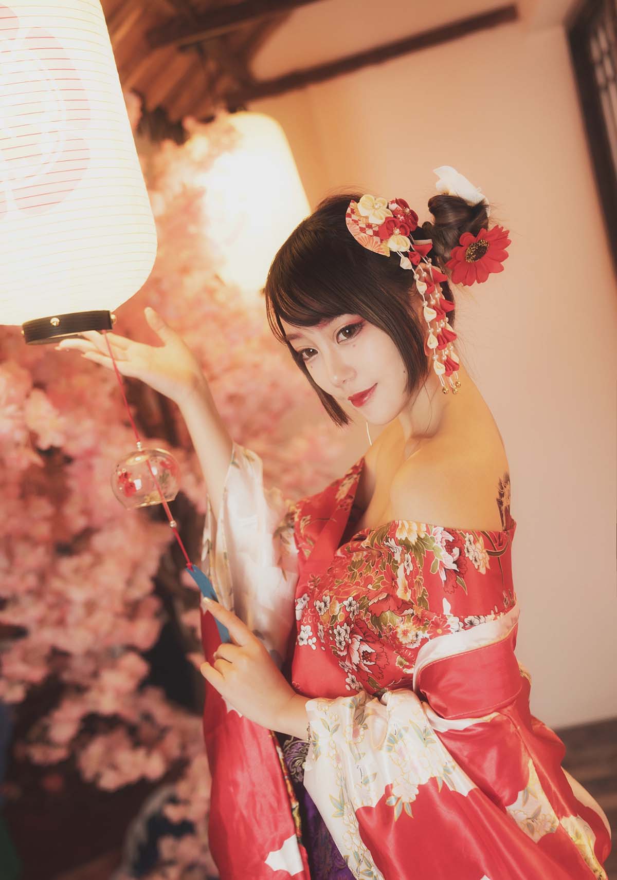 Halo_酱 – 爱宕新春旗袍 Cosplay-第1张