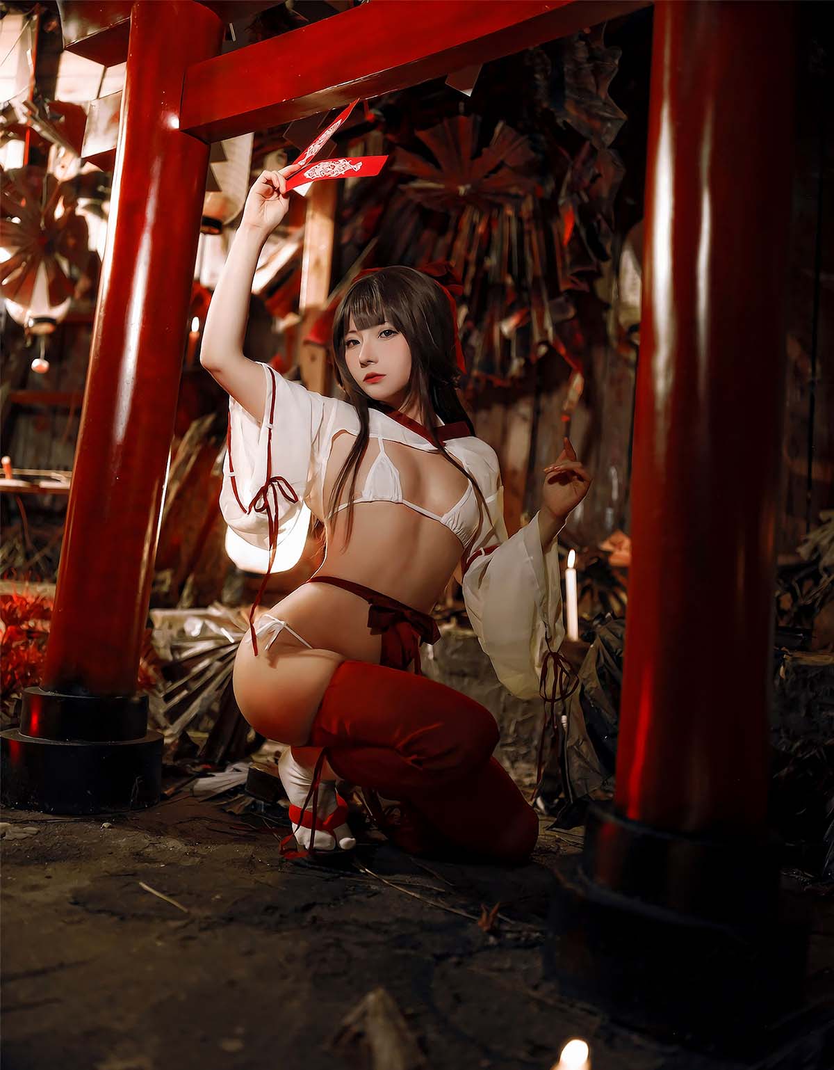 是三不是世w – 祈福巫女 Cosplay-第1张