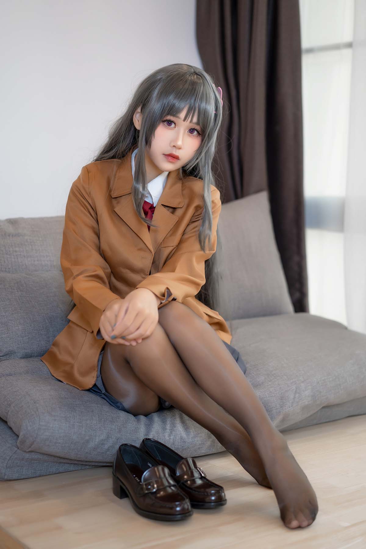 萌芽儿o0 – 麻衣学姐JK Cosplay-第1张