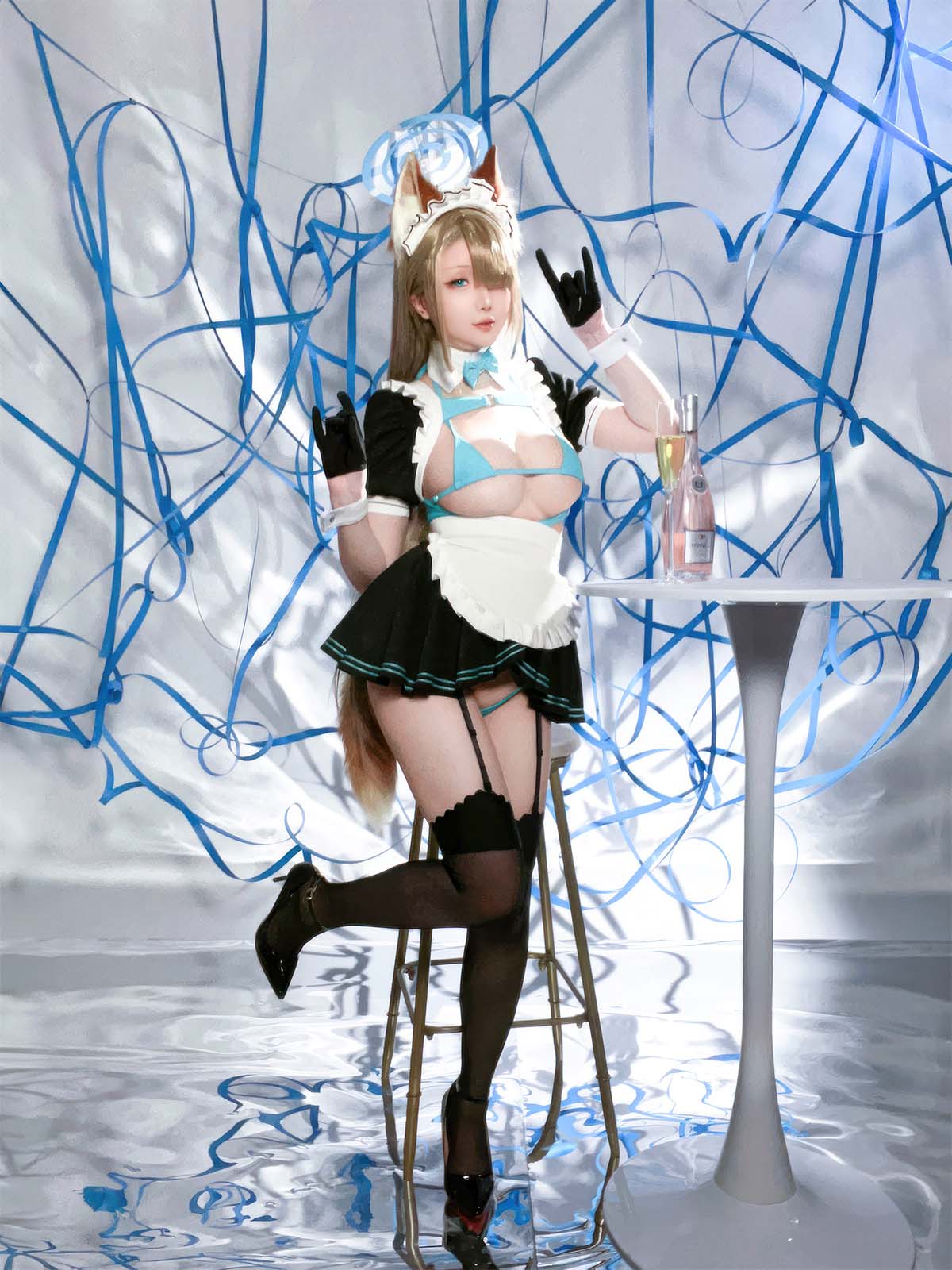 星之迟迟 – 明日奈同人女仆 Cosplay-第1张