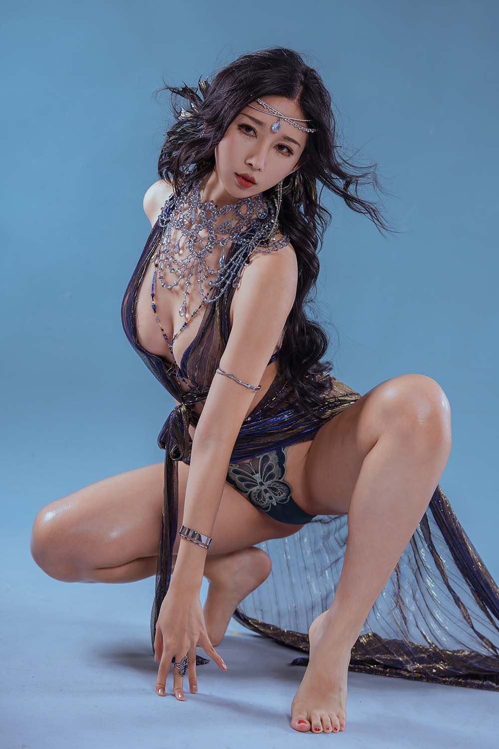 云溪溪 – 奶桃 塞壬七世·海妖 Cosplay-第1张