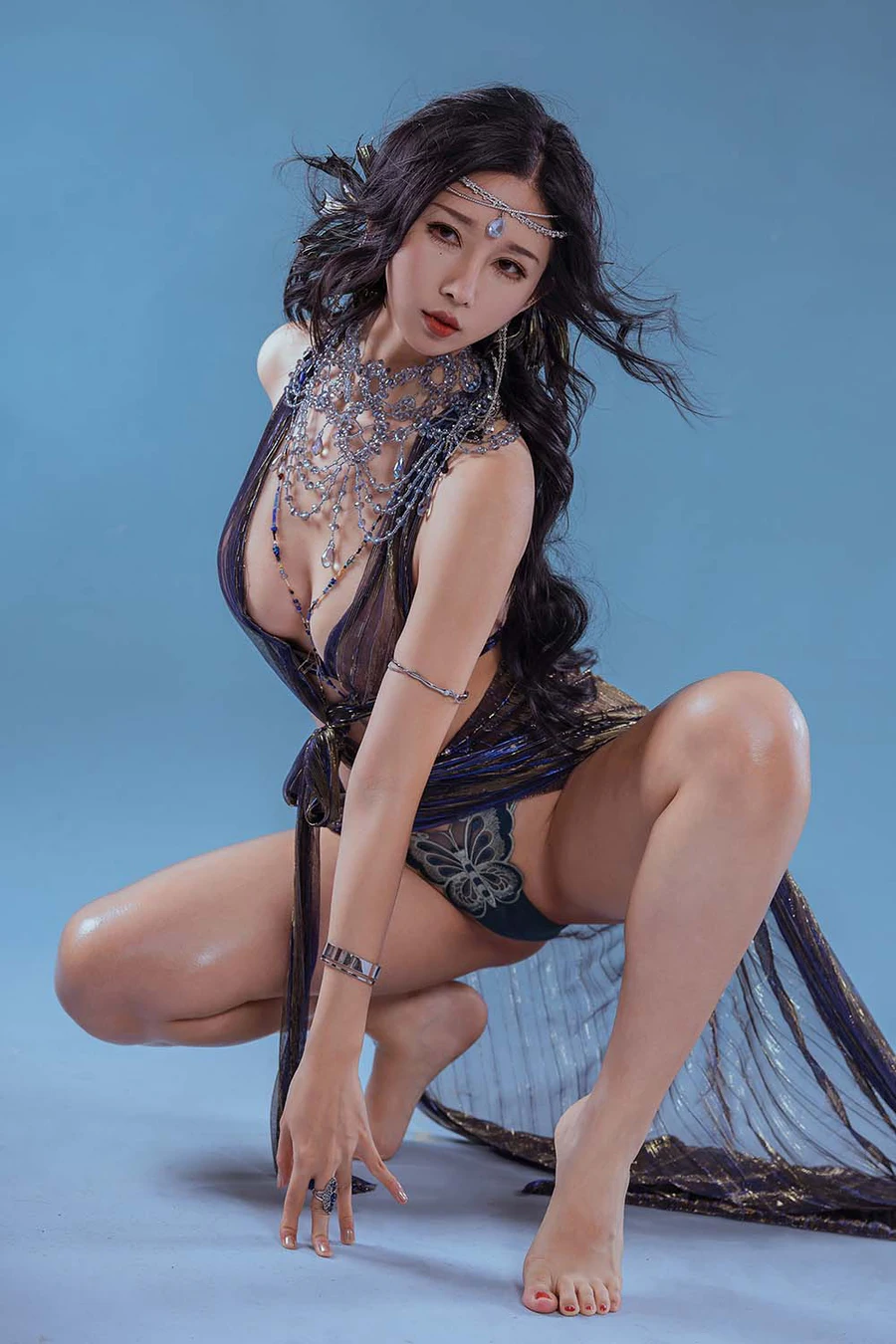 云溪溪 – 奶桃 塞壬七世·海妖 Cosplay-第1张