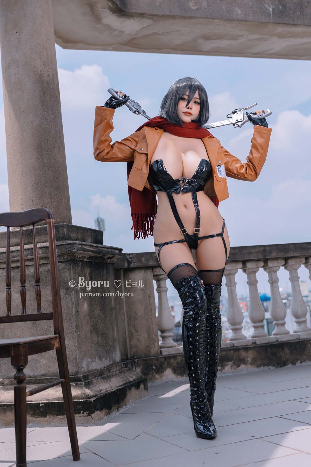 日本性感萝莉Byoru – Mikasa Cosplay-第1张