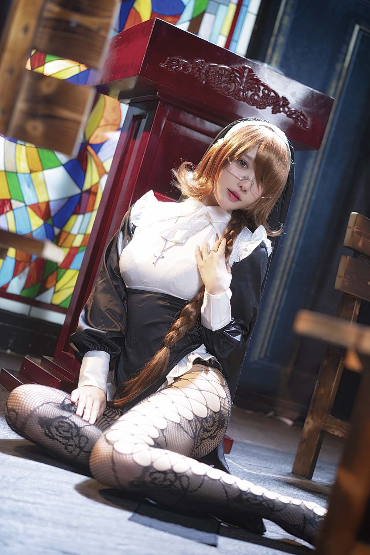 阿包也是兔娘 – 修女 Cosplay-第1张
