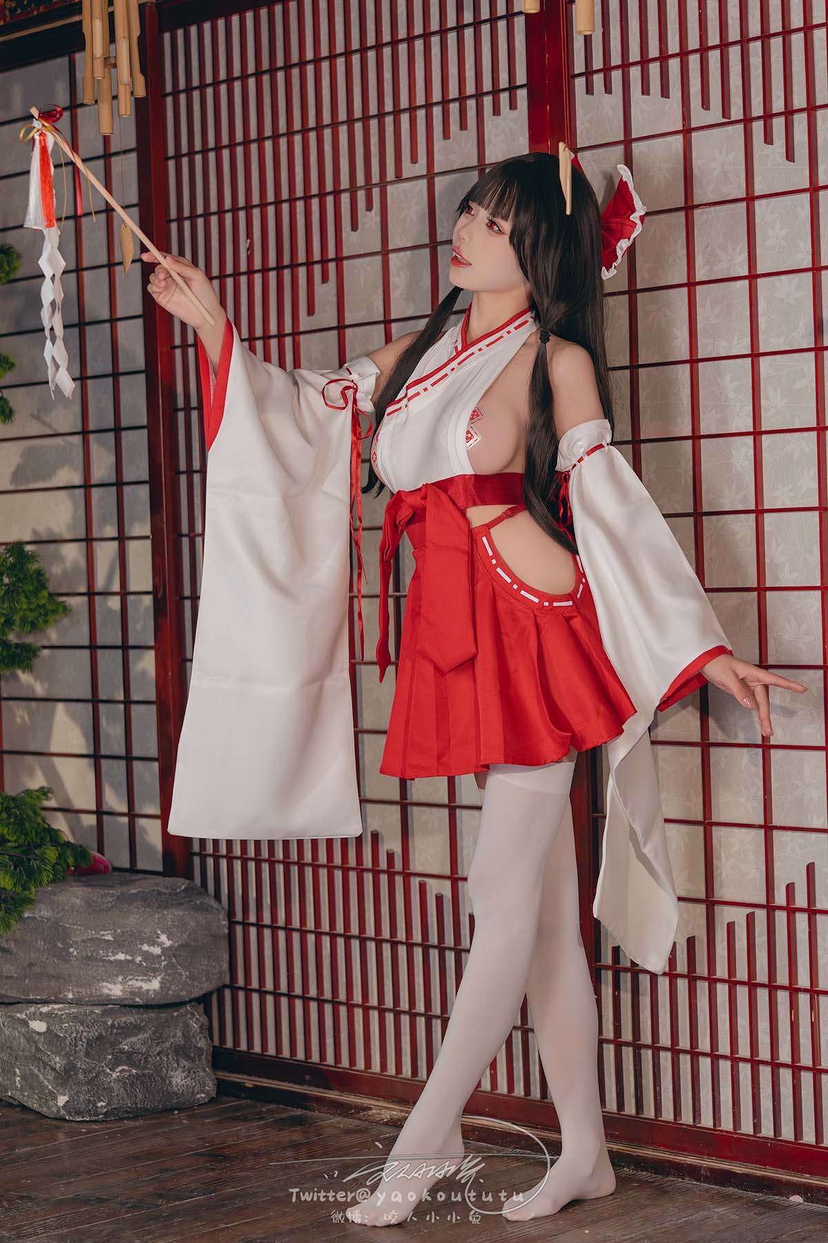 咬一口兔娘 – 狐之灵梦 Cosplay-第1张